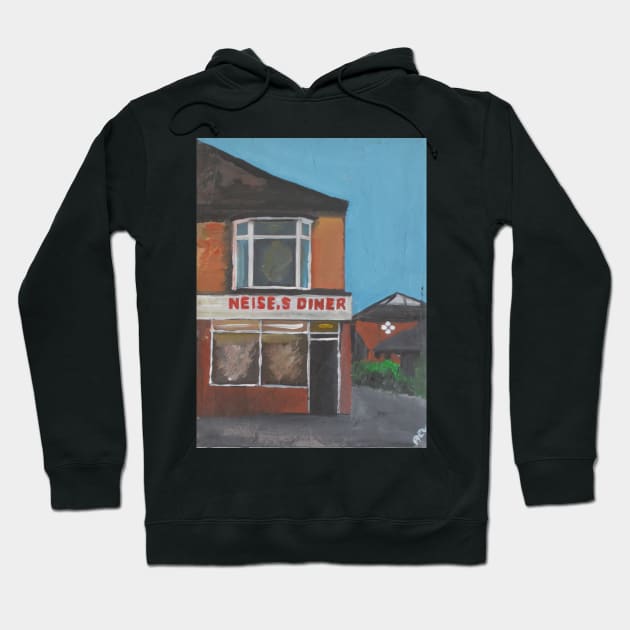 Diner, Hull, England Hoodie by golan22may